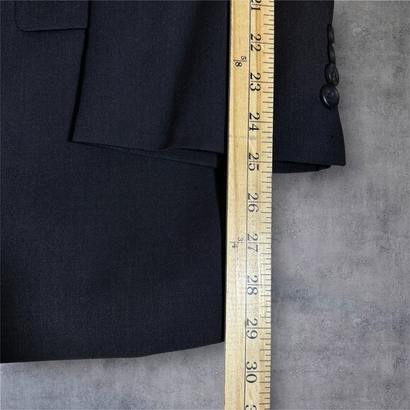 PRONTO UOMO Mens Blazer 54L WOOL Charcoal Gray Sport Coat 2-Button Jacket Suits - Picture 9 of 12